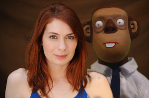 Movie Monkey and Felicia Day Movie Monkey and Felicia Day