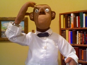 Nervous Monkey The Movie Monkey struggling with his responce.